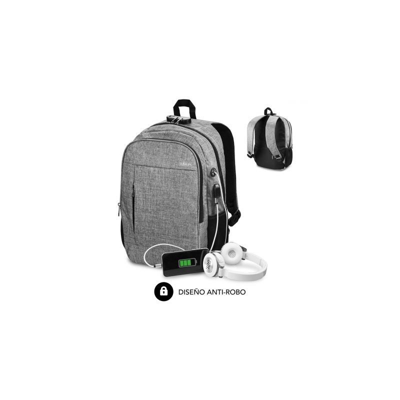 Comprar Mochila subblim urban lock para portatiles hasta 16' puerto usb antirrobo