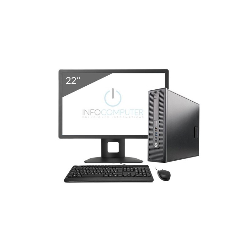 Comprar HP 800 G1 SFF i5 4570 3.2GHz | 8 GB | 240 SSD | WIFI | WIN 10 | LCD 22"