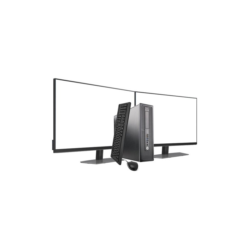 Comprar HP 800 G1 SFF i5 4570 | 8 GB | 240 SSD | WIFI | GEFORCE GT 710 | WIN 10 PRO | DOBLE LCD 23" + TECLADO Y RATON