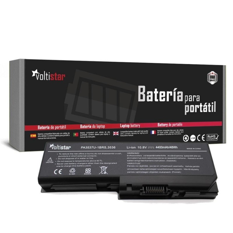 Comprar BATERIA VOLTISTAR PARA PORTATIL TOSHIBA PA3536U-1BRS PA3537U-1BAS PA3537U-1BRS PABAS100 PABAS101