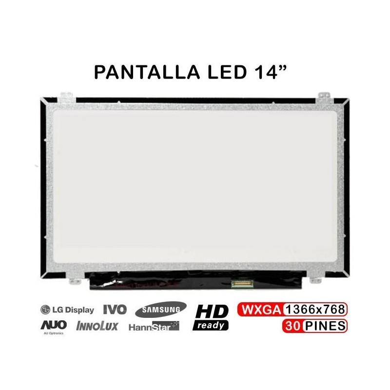Comprar PANTALLA DE 14" PARA PORTATIL N140BGE-E33 LP140WH2 TPS1 B140XTN02.4