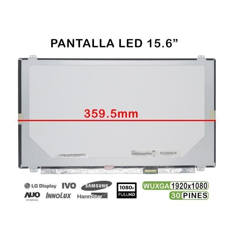 Comprar PANTALLA DE 15.6" PARA PORTATIL N156HHE-GA1 B156HAN01.1 N156HGE-EAB