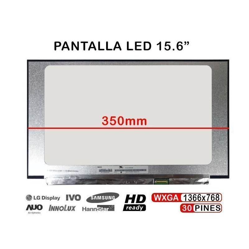 Comprar PANTALLA LED 15.6" PARA PORTATIL B156XTN08.1 NT156WHM-N49 NT156WHM-N34