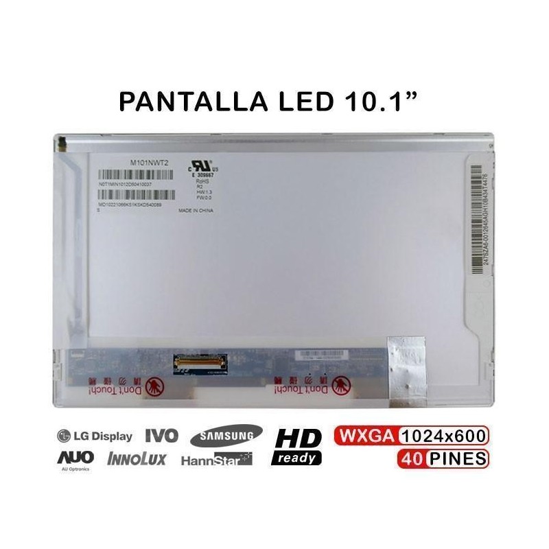 Comprar PANTALLA LED DE 10.1" PARA PORTATIL LP101WSA(TL)(B1) B101AW03 V.1