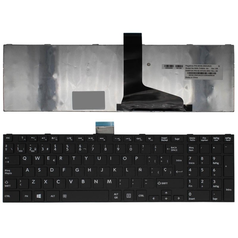 Comprar TECLADO PARA PORTATIL TOSHIBA MP-11B56E0-528 9Z.N7USV.00S