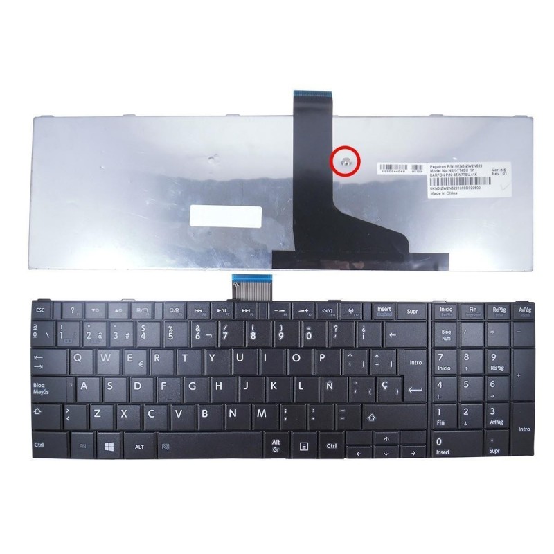 Comprar TECLADO PARA PORTATIL TOSHIBA SATELLITE L850 C850 L850D L855 L870 L870D