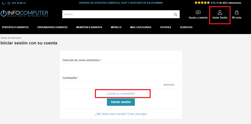 restablecer contraseña