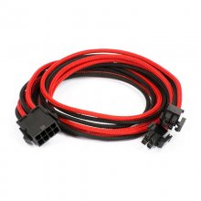 Phanteks CB8P Cable Extensión Placa Base 4+4 Pines Negro/Rojo en PcComponentes