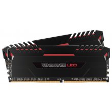 Corsair Vengeance LED DDR4 3000 PC4-24000 16GB 2x8GB C15 Rojo en PcComponentes