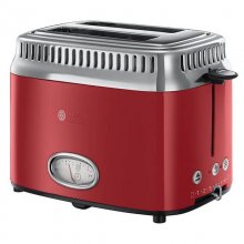 Russel Hobbs Ribbon Red 2 Ranuras Tostadora Retro en PcComponentes