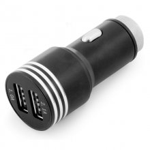 Unotec Cargador de Coche 2X USB 2X2A Negro en PcComponentes