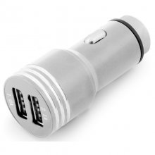 Unotec Cargador de Coche 2X USB 2X2A Gris en PcComponentes