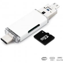 Unotec Lector de Tarjetas MicroSD con USB/MicroUSB/USB-C en PcComponentes