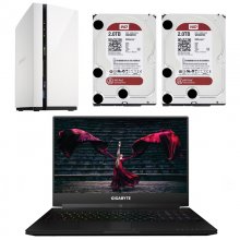 Gigabyte Aero 15W NJ i7-7700HQ/16GB/256SSD/GTX1060M/15.6" + Qnap TS-228 NAS 2Bahías + 2x WD Red 2T en PcComponentes
