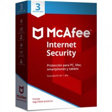 McAfee Internet Security 2018 3 Dispositivos en PcComponentes
