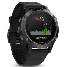 Garmin Fénix 5 Gris con Correa Negra en PcComponentes