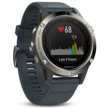 Garmin Fénix 5 Plata con Correa Gris Granito en PcComponentes