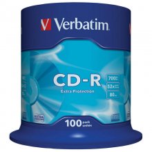 Verbatim CD-R 52X Extra Protection Tarrina 100 Unds en PcComponentes