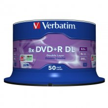 Verbatim DVD+R DL Doble Capa 8x Mate Tarrina 50 Unds en PcComponentes