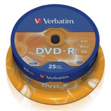 Verbatim DVD-R 16x 4.7 GB Bobina 25 Unds en PcComponentes