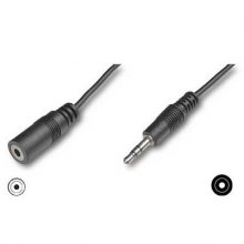 Cable Audio Minijack 3.5mm. Macho-Hembra 3 Metros en PcComponentes
