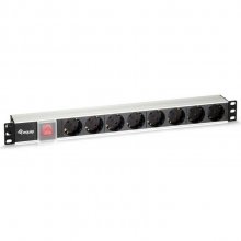 Regleta 8 Tomas 1U Rack 19" Plata en PcComponentes