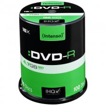 Intenso DVD-R 16x  4.7GB Tarrina 100 Unidades en PcComponentes