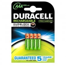 Duracell Pack 4 Pilas Recargables 800mAh AAA LR3 en PcComponentes