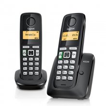 Siemens Gigaset A220 Duo Teléfono Inalambrico Negro en PcComponentes