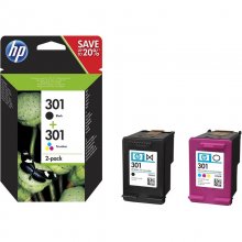 HP 301 Pack 2 Cartuchos Original Negro/Tricolor en PcComponentes