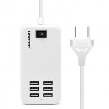 Unotec Cargador Regleta 6X USB con 6A en PcComponentes