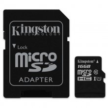 Kingston microSDHC 16GB Clase 10 UHS-I + Adaptador en PcComponentes