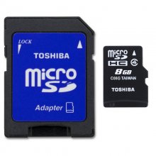 Toshiba High Speed M102 microSDHC 8GB Clase 4 + Adaptador en PcComponentes