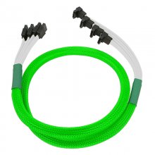 Nanoxia Cable 4 x SATA3 6Gb/s 85cm Acodado Verde en PcComponentes