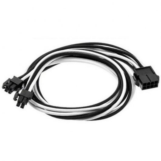 Phanteks CB8P Cable Extensión Placa Base 4+4 Pines Blaco/Negro