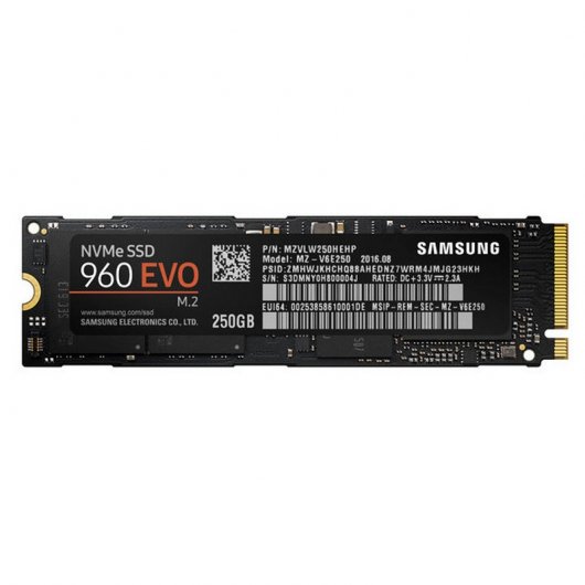 Samsung 960 EVO NVMe M.2 SSD PCI-e 250GB