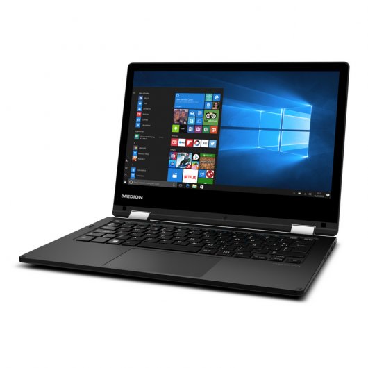 Medion E2221T Intel Atom Ax5-Z8350/4GB/128GB/11.6" Táctil Negro