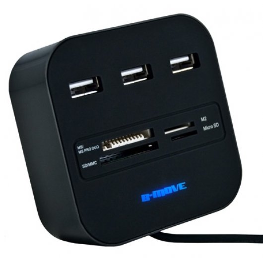B-Move BM-CR04 Hub USB Lector de Tarjetas 20 en 1 USB
