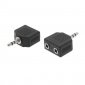 Duplicador Audio Minijack 3.5 (1xMacho/2xHembras)