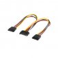 Cable Interno de Alimentación A SATA M x 2 SATA H