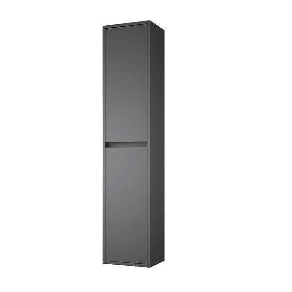 Columna de baño Noja suspendido 2 puertas 140 x 30 x 24 cm Salgar gris mate