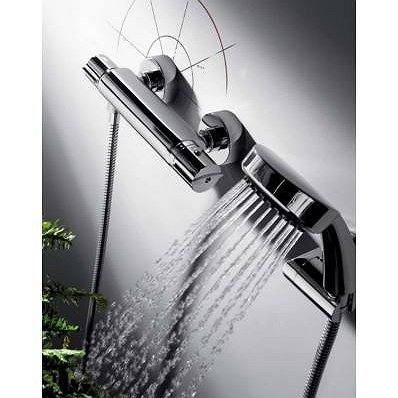 Grifo de ducha termostática Flat de Tres 27.4 cm cromo (ambiente)