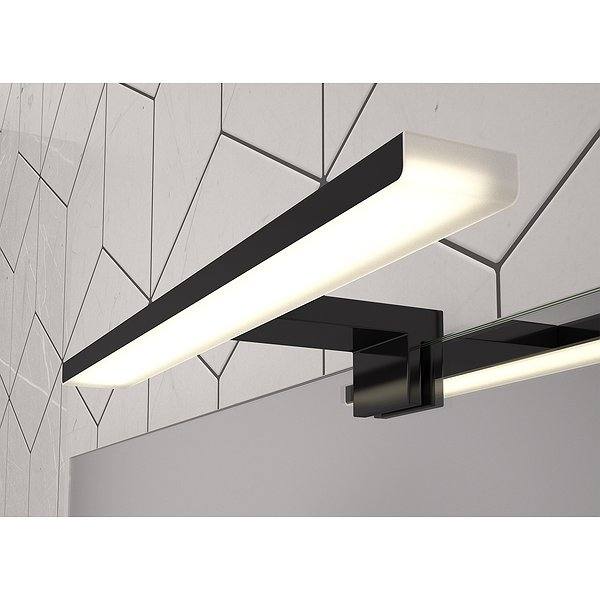 Aplique luz Led Elvira 30 cm 10w 6000k luz fría negro