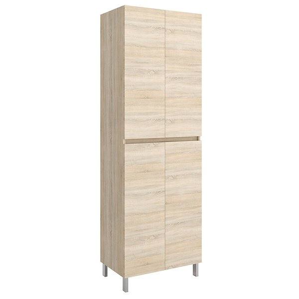 Columna de baño Infinity a suelo con patas 4 puertas 182 x 60 x 37 cm Salgar roble caledonia