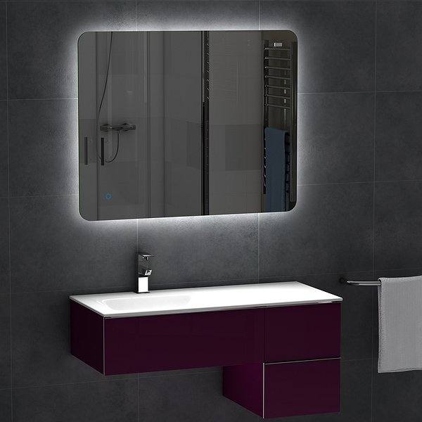 Espejo Verona Luz Led, sensor táctil y antivaho de Coycama