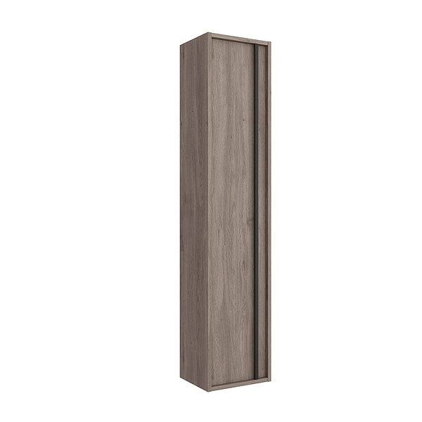 Columna de baño Attila suspendida 1 puertas 140 x 30 x 24 cm Salgar Roble Eternity con tirador negro