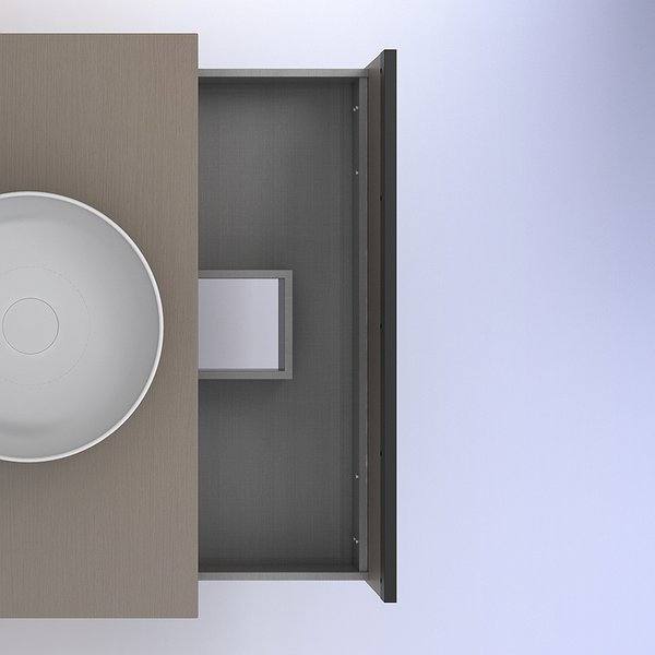 Lavabo cerámica blanco y cajón superior