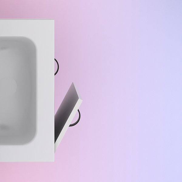 Lavabo cerámica blanco