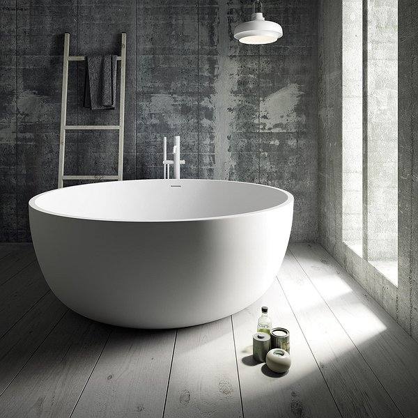 Bañera Aral 150 Ø x 56 cm Solid Surface de Baños 10