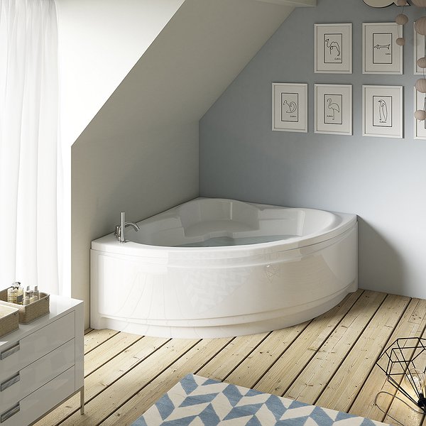 Bañera acrílica Imperial 135 x 135 cm de Hidronatur